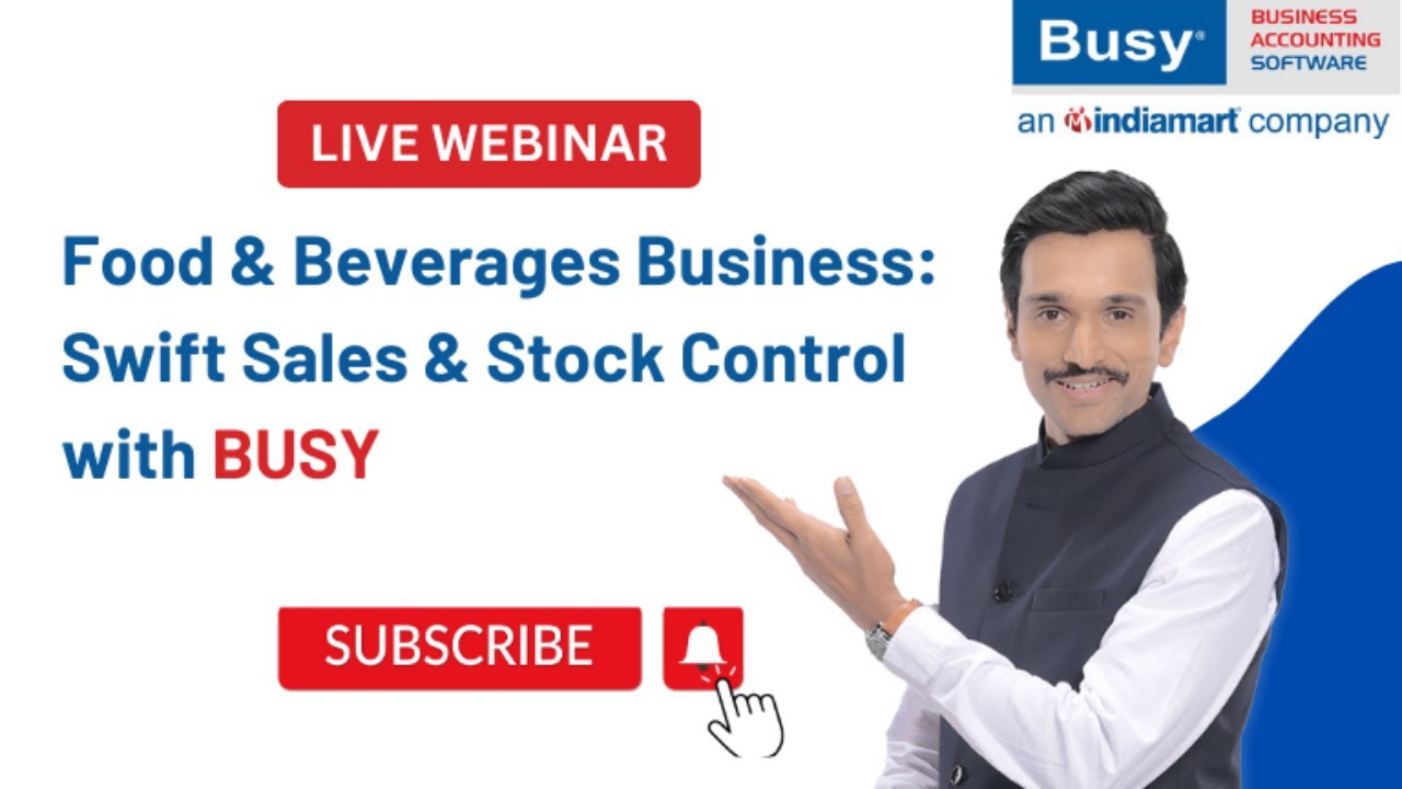 BUSY food and beverages video: swift sales and stock control